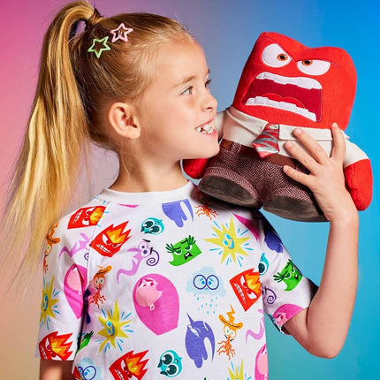 Disney Store Inside Out 2 Plush - Anger Emotion Toy - Detailed Sculpting, Embroidered Features, Disney Plush Toys - Part of Inside Out 2 Collection