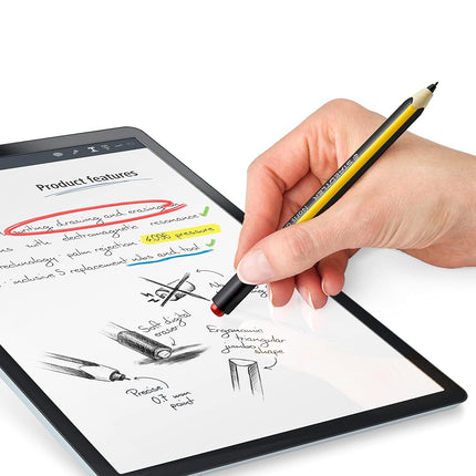 STAEDTLER 180J 22-1 Noris Digital Jumbo EMR Stylus with Soft Digital Eraser - For Digital Writing, Drawing and Erasing on EMR Equipped Displays (Please check the compatibility list before purchase)