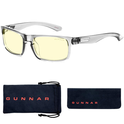 Gaming Glasses | Blue Light Blocking Glasses | Enigma/Smoke by Gunnar | 65% Blue Light Protection, 100% UV Light, Anti-Reflective, Protect & Reduce Eye Strain & Dryness