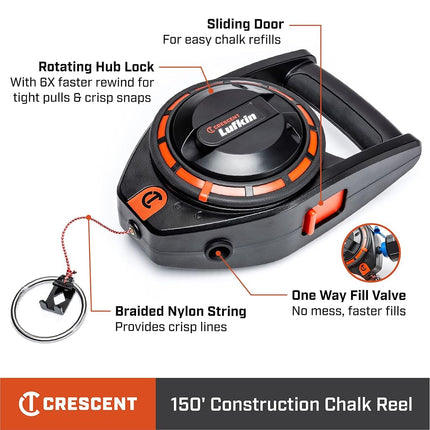 Crescent Lufkin 150' Construction Chalk Reel - CL150