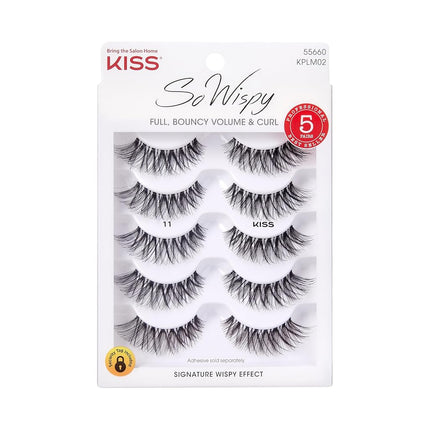 KISS Products So Wispy Lashes, 5 Pair (Package May