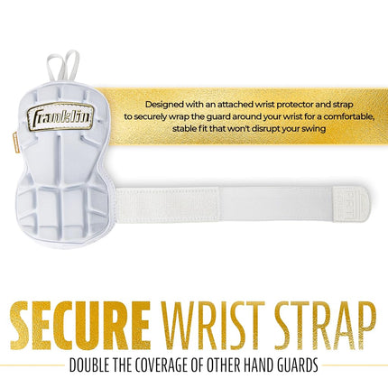 Franklin Sports Hand Guard PRT Unisex Adult, White, Large