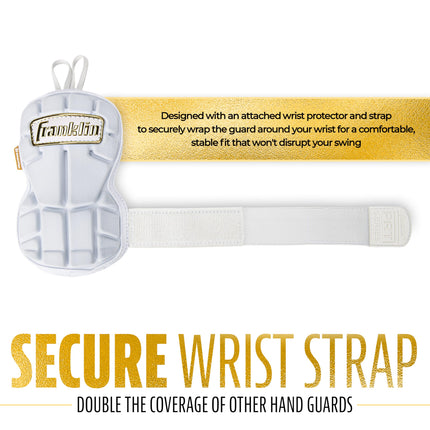 Franklin Sports Hand Guard PRT Unisex Adult, White, Large