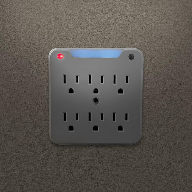 STANLEY 33208 SurgePro 6 NT 750 Joule 6-Outlet Surge Adapter with Night Light