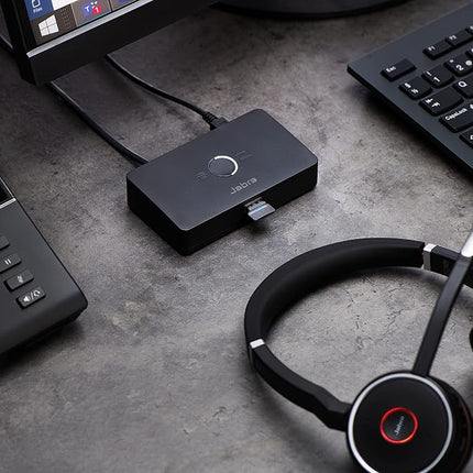 Jabra Link 950 USB-A Switch - use to seamlessly switch between desk and softphone using a corded or wireless USB headset