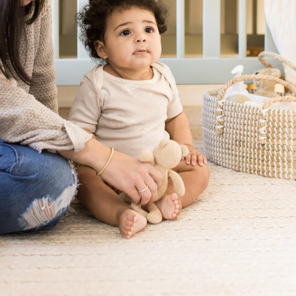 Conjunto de body y pantalón Burt's Bees Baby, conjunto de ropa para bebé 100% algodón orgánico para bebés y niños pequeños, conjunto de seis piezas color canela, 12 Meses