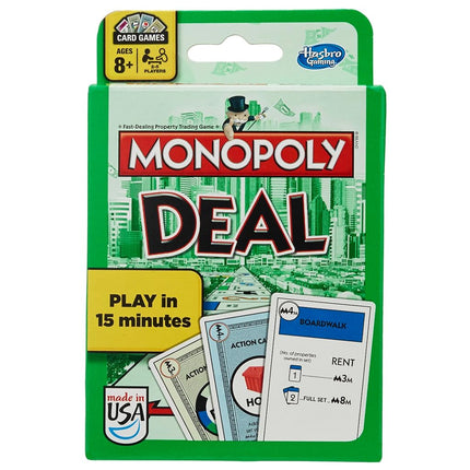 Hasbro B0965 - Monopoly Deal Family Card Game - US Version - Fast Dealing Property Trading, for 8+ Years