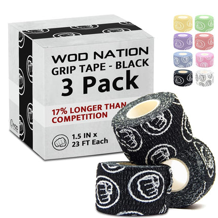 WOD Nation Weightlifting Hook Grip Tape - 3 Pack -