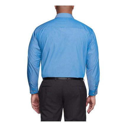 UNLISTED Men's Dress Shirt Solid, Hazy Blue, 18" Neck 35"-36" Sleeve