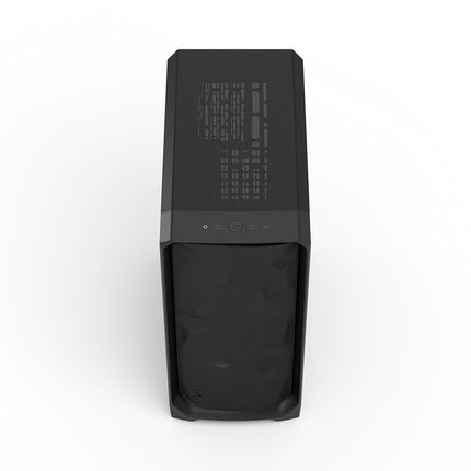 Fractal Design Meshify 3 Black Solid - High Airflow PC Gaming Case - Mesh Front Panel - Three Momentum 14 Fans Included - Clean Interior