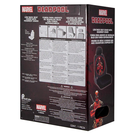 Plasticolor 008669R01 Marvel Deadpool Repeater Low Back Universal Fit Car Truck SUV Seat Cover