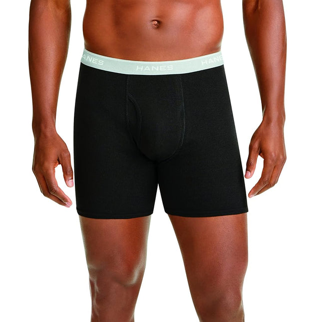 Hanes Men's Cool Dri Tagless With Comfort Flex Waistband, Multipackcool Dri ???????,??????,???cool Boxer Briefs, 5 Pack - Dyed Assorted, M UK