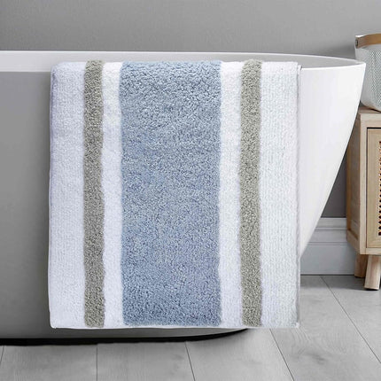 Izod Bathroom Accessories Clubhouse Collection, Bath Rug (20" x 32"), Blue