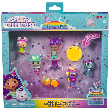 Gabby's Dollhouse Celebration Themed Figures with Gabby Girl, 5 Cat Toy