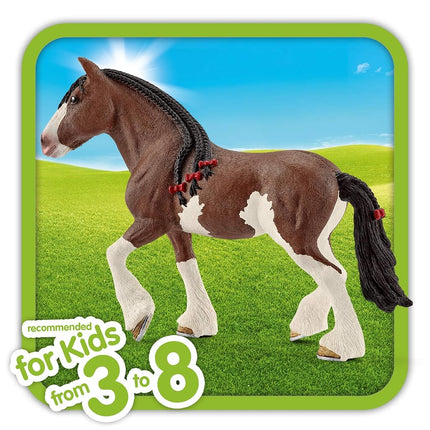 SCHLEICH 13809 Clydesdale mare Farm World Toy Figurine for children aged 3-8 Years