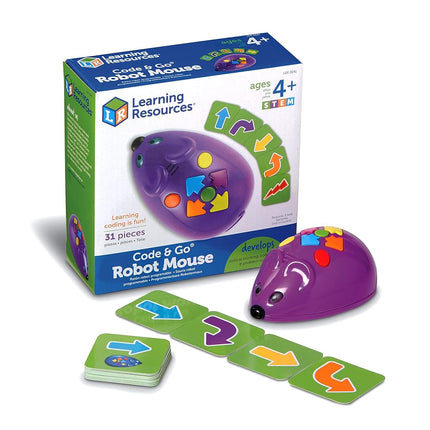 Learning Resources Code & Go Robot Mouse, Ages 4+,