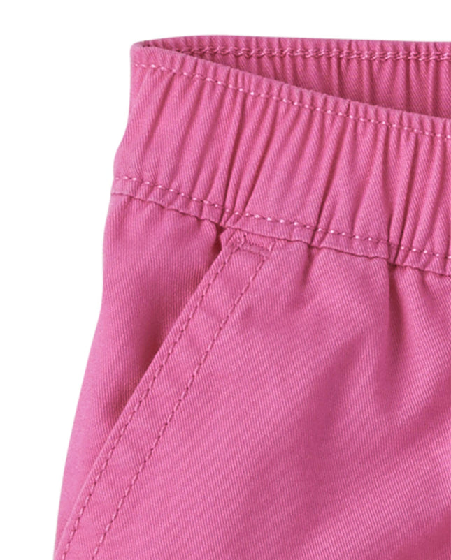 The Children's Place Baby-Girls and Toddler Pull On Chambray Shorts, French Rose, 4T