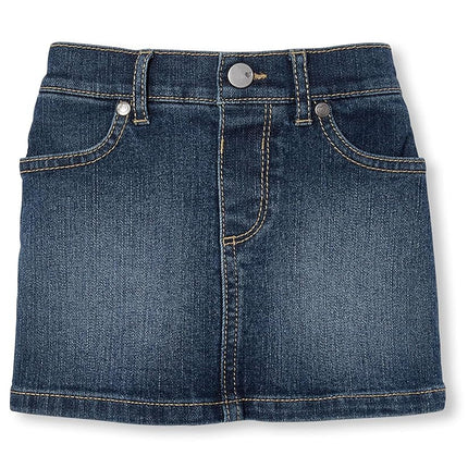 The Children's Place Baby Girls' Toddler Denim Mini Skirt, China Blue 7068, 3T