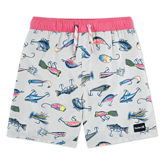 Hurley Boys' Pull on Swim Trunks, Bone/Allure, X-L