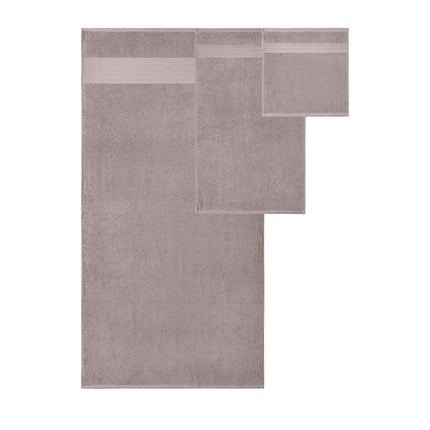 Modern Threads Allie 6-Piece 100% Cotton Towel Set – Jacquard Floral Border – Includes 2 Bath Towels, 2 Hand Towels, 2 Washcloths – Absorbent, Quick Dry, Soft & Durable – Taupe