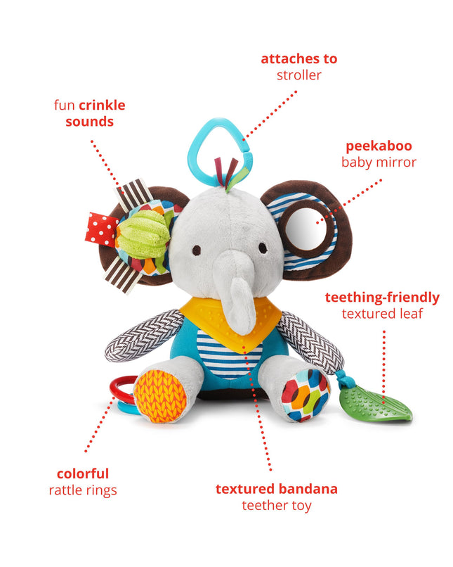 Hochet d'activités Bandana Buddies Skip Hop – Éléphant