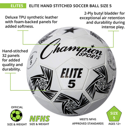 Champion Sports ELITE5 Elite Ball, Size 5