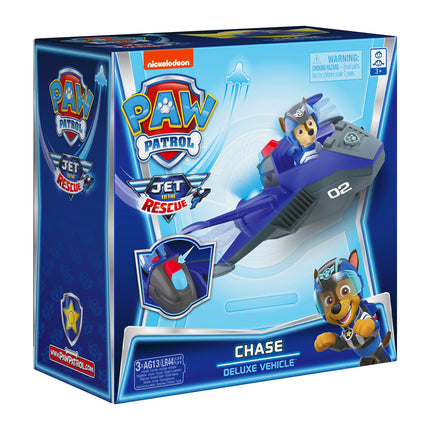 Paw Patrol, Jet to The Rescue Chase�s Deluxe Transforming Vehicle Toy with Lights and Sounds