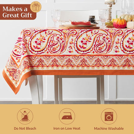 Maison d' Hermine Table Cloth Rectangle Table Reusable 100% Cotton 60"x120"