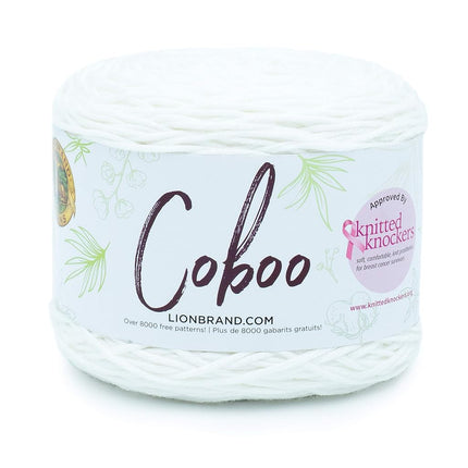 Lion Brand Yarn Coboo, Soft Cotton Blend Yarn for 