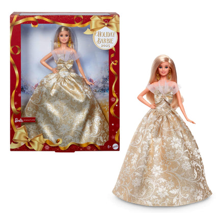 Barbie Signature Doll, 2025 Holiday Barbie Blonde 