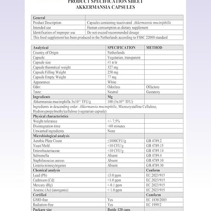 Kala Health Pasteurized Akkermansia – 30 Billion CFU – Gut Health Support – Capsules, Not Tablets – Made in the EU under ISO 22000 – Full In-House Production for Quality Control