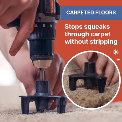 O'Berry Squeak No More Kit - Stops Floor Squeaks From Above the Floor