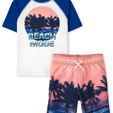 The Children's Place Boys Sunset 2-Piece Swim Set,