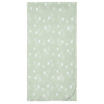 Manta de algodón 100 % de franela para recibir al bebé, para recién nacidos, niños pequeños, de la marca Gerber, color blanco Woodland, paquete de 5 unidades
