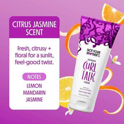 Not Your Mother's Curl Talk Frizz Control Sculpting Gel & Defining Cream (2-Pack) - 9.7 fl oz - Formulated with Rice Curl Complex - All Curly Hair Types