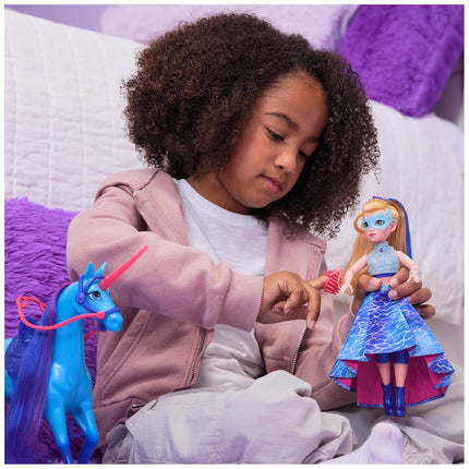 Unicorn Academy, Isabel Masquerade Ball Doll with 11 Accessories, 9.5”, Dolls & Unicorn Toys for Girls