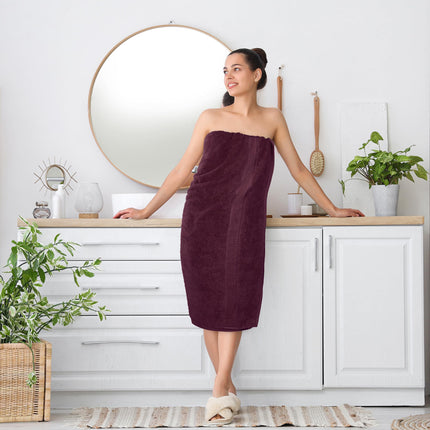 Toallas Utopia - Sábana de baño jumbo de lujo (35 x 70 pulgadas, Burdeos) - Toalla de baño extra grande de 600 GSM 100% algodón hilado en anillos, altamente absorbente y de secado rápido - Toalla de calidad hotelera supersuave (paquete de 2)