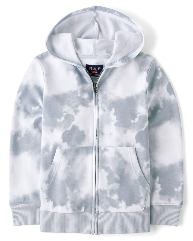 The Children's Place Boys' Full Zip Long Sleeve Fr