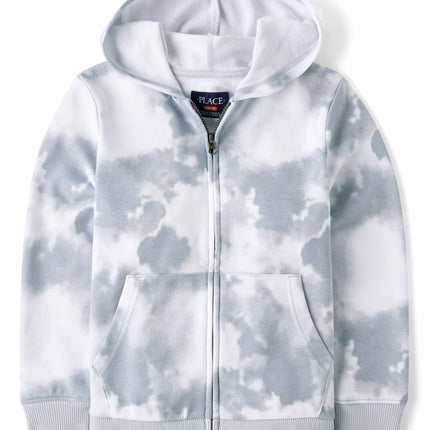 The Children's Place Boys' Full Zip Long Sleeve Fr