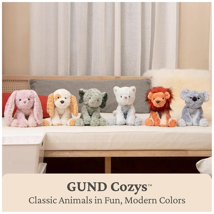 GUND Cozys Collection Cow, Stuffed Animal for Ages 0 and Up, Spring Decor Plush Toy, Cream/Blue, 10�