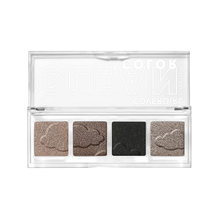 COVERGIRL - Clean Fresh Clean Colour Quad - Clean and vegan formula without talc, mineral oil, parabens and fragrance, highly pigmented eyeshadow palette - Classic Smokey - 292