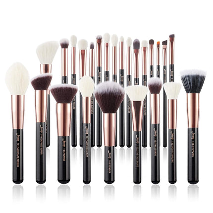 Jessup Makeup Brushes Set Professional 25pcs Natur