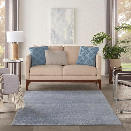 Nourison Essentials 4' x 6' Blue/Grey Outdoor Indoor/Outdoor Rug