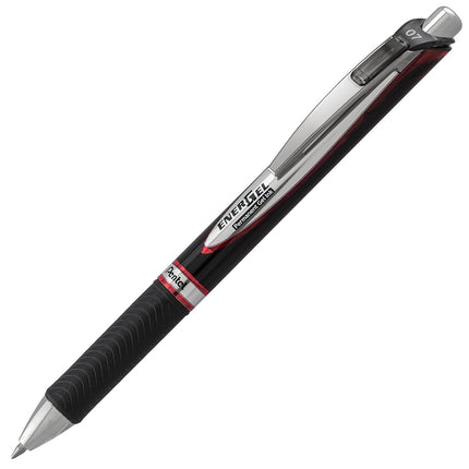 Pentel EnerGel PRO Permanent Gel Pen, Medium Line, Red Ink, BLP77BP2B (Pack of 2)