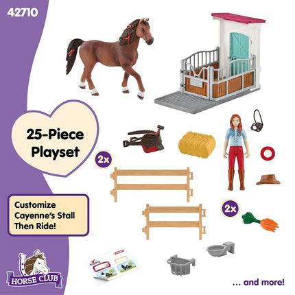 Schleich Horse Club - 25Pc Horsebox With Hannah & Cayenne - Kids 5+ | 42710
