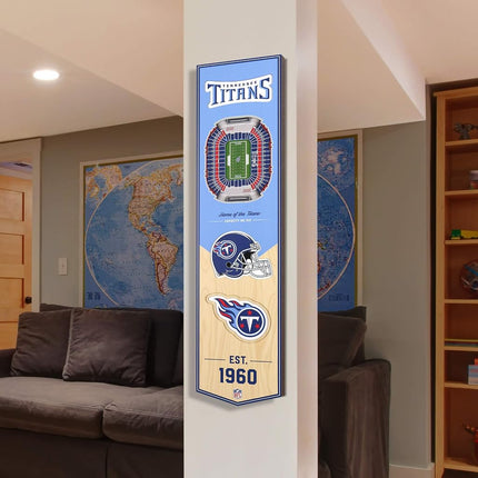 YouTheFan NFL Tennessee Titans Bannière 3D Stade 8x32 - Nissan Stadium