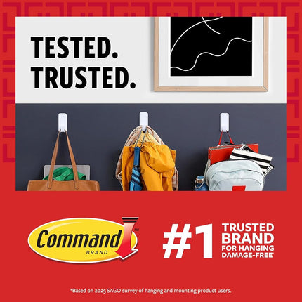 Command Variety Pack, Picture Hanging Strips, No Tools Wire Hooks and Utility Hooks, Damage Free Hanging Variety Pack for Up to 19 Back to School Dorm Organizers, 1 Kit