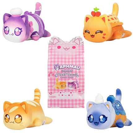 Aphmau Bakery MeeMeows Mystery Plush 11" – Baguette, Muffin, Pie & Baker Cat Collectibles - 4 to collect, One Supplied, Styles May Vary
