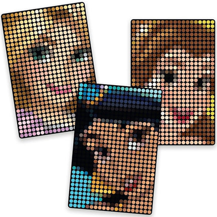 Make It Real Disney Stamp to Reveal Jasmine, Belle & Rapunzel Craft Kit for Kids - Create 2 Princess Dot Art Posters with 1,200 Dots & Stamper - Arts and Crafts Set for Children Aged 6+