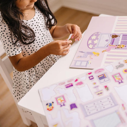 Melissa & Doug Reusable Sticker Pad Set: Play House - 175+ Reusable Stickers Toddler Travel Toys, Sticker Book for Kids Ages 3+